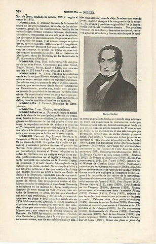 LAMINA ESPASA 20212: C. Nodier literato de Francia