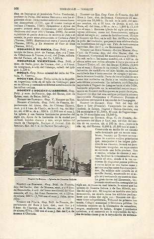LAMINA ESPASA 20218: Iglesia de Nogent le Rotrou Francia