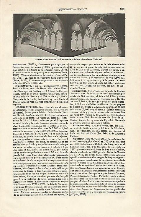 LAMINA ESPASA 20222: Claustro en Noiriac Francia