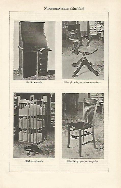 LAMINA ESPASA 20251: Muebles norteamericanos