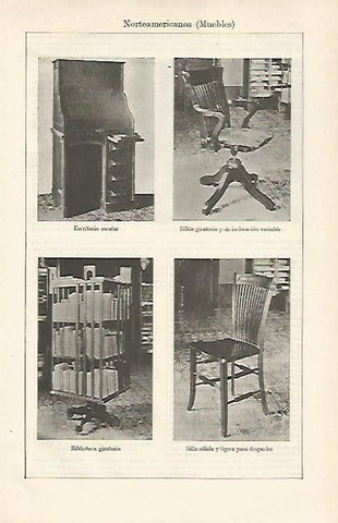 LAMINA ESPASA 20251: Muebles norteamericanos