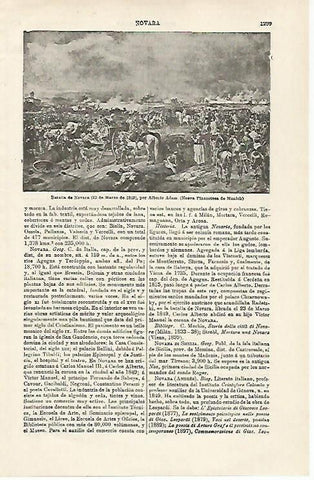 LAMINA ESPASA 20289: Batalla de Novara por A. Adam