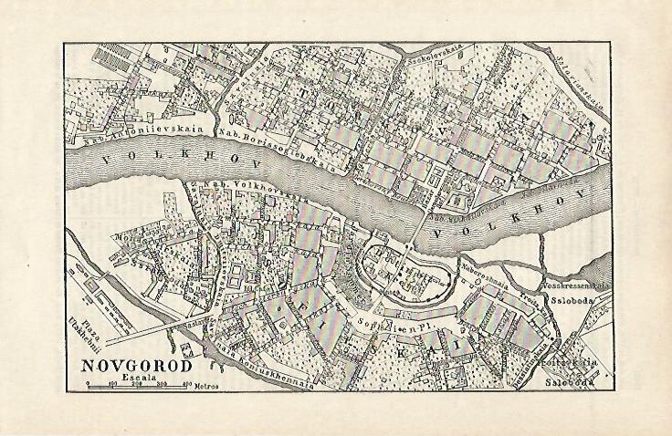 LAMINA ESPASA 20290: Plano de Novgorod Rusia