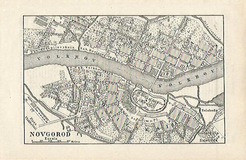 LAMINA ESPASA 20290: Plano de Novgorod Rusia