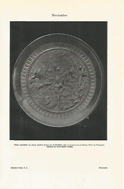 LAMINA ESPASA 20293: Plato del Museo Pitti en Florencia