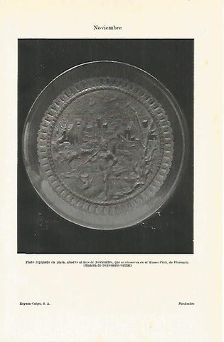 LAMINA ESPASA 20293: Plato del Museo Pitti en Florencia