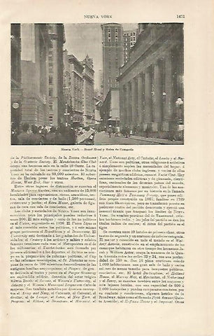 LAMINA ESPASA 20327: Broad Street de Nueva York