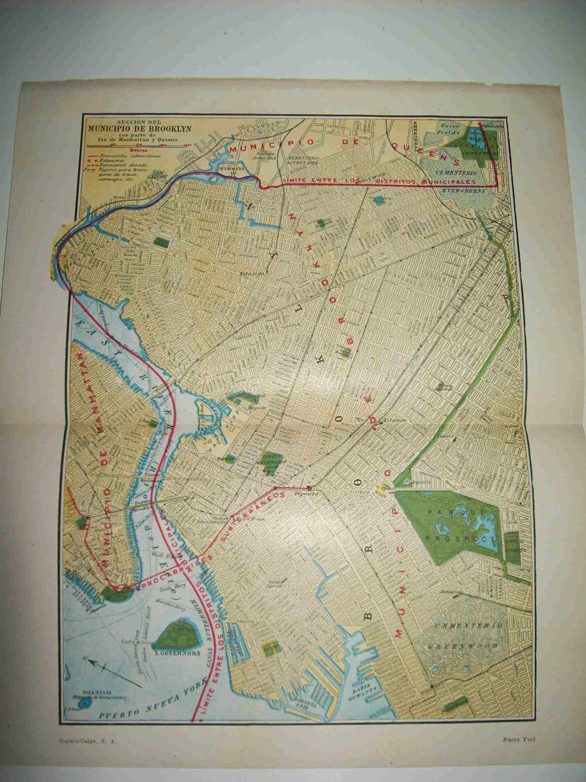 LAMINA ESPASA 20328: Plano de Brooklyn