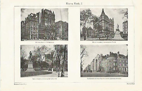 LAMINA ESPASA 20331: Edificios de Nueva York