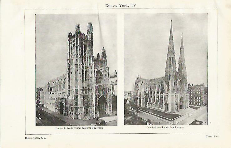 LAMINA ESPASA 20338: Saint Thomas y Saint Patrick en Nueva York