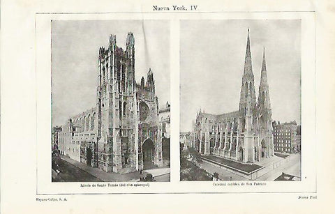 LAMINA ESPASA 20338: Saint Thomas y Saint Patrick en Nueva York