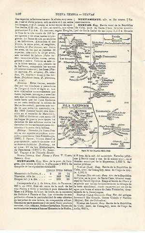 LAMINA ESPASA 20343: Mapa de las Islas Nuevas Hebridas