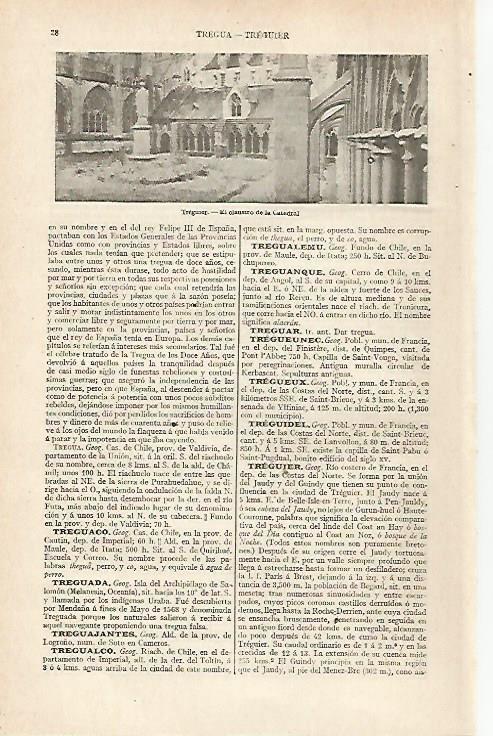 LAMINA ESPASA 20351: Claustro de la Catedral de Treguier