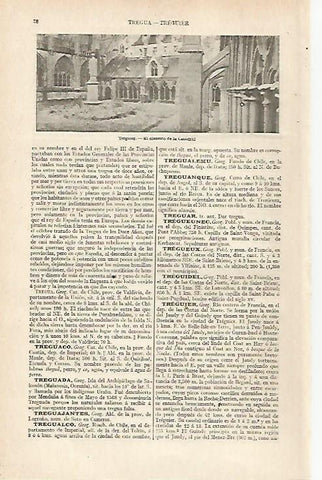 LAMINA ESPASA 20351: Claustro de la Catedral de Treguier