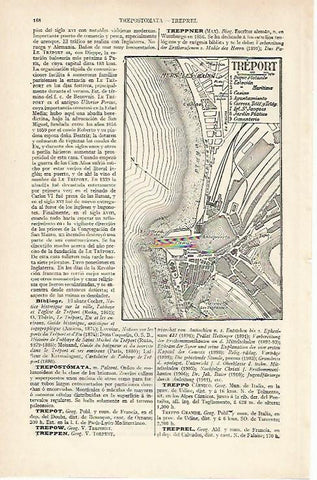 LAMINA ESPASA 20374: Plano de Treport Francia