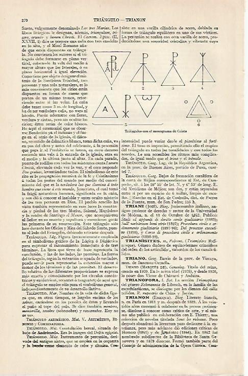LAMINA ESPASA 20391: Triangulos con el monograma de Cristo