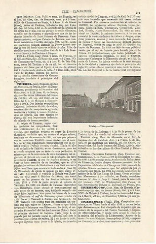 LAMINA ESPASA 20408: Vista de Triebel Alemania