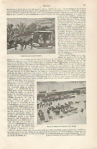 LAMINA ESPASA 20430: Parada de trineos en Saint Moritz