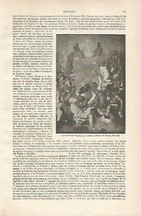 LAMINA ESPASA 20433: La Santisima Trinidad por Tiziano
