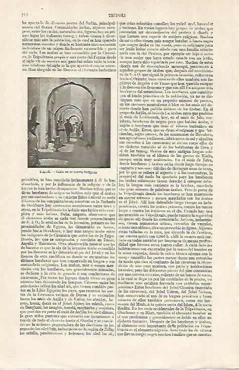LAMINA ESPASA 20443: Calle de Tripoli Libia