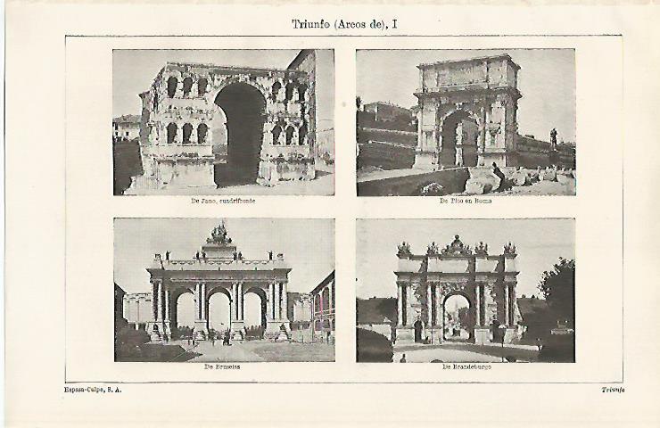 LAMINA ESPASA 20469:Arcos de Triunfo