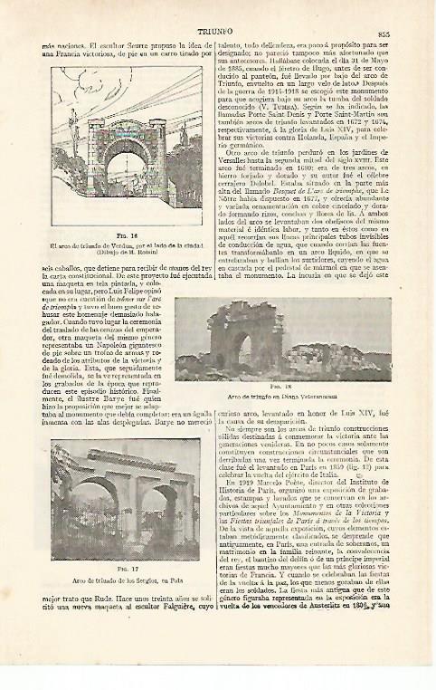 LAMINA ESPASA 20473: Arco de los Sergios en Pola