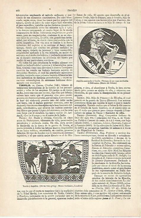 LAMINA ESPASA 20485: Troilo y Aquiles