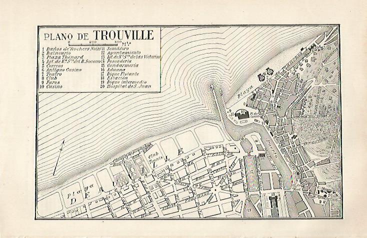LAMINA ESPASA 20518: Plano de Trouville Francia