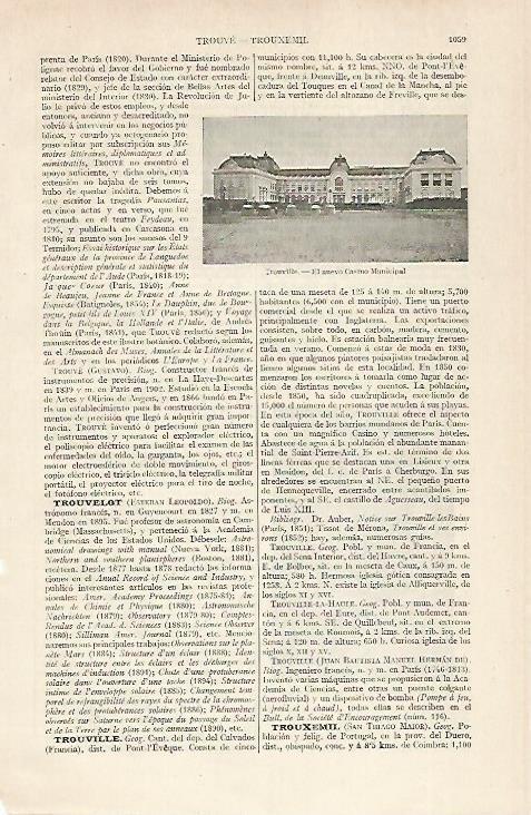 LAMINA ESPASA 20519: Casino Municipal de Trouville Francia