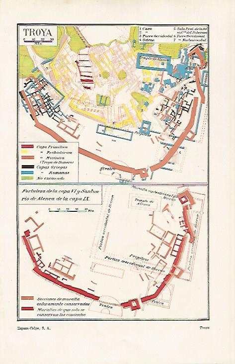 LAMINA ESPASA 20523: Mapas de Troya