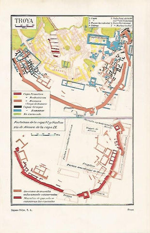 LAMINA ESPASA 20523: Mapas de Troya