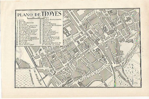 LAMINA ESPASA 20527: Plano de Troyes