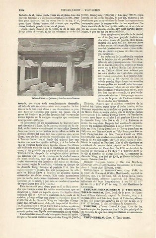 LAMINA ESPASA 20553: Tumba musulmana en Tsiuau-Chow China
