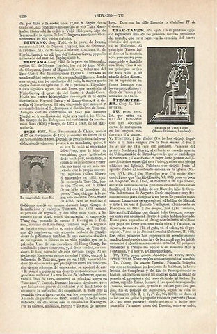 LAMINA ESPASA 20555: Estatua del dios egipcio Ttah-Tanen