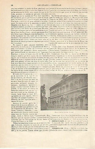LAMINA ESPASA 20594: Palacio de la Consulta en Roma