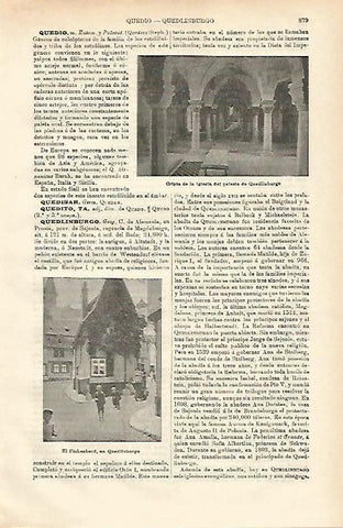 LAMINA ESPASA 20673: Palacio de Quedlinburgo Alemania