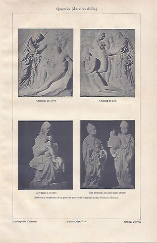 LAMINA ESPASA 20680: Esculturas de la iglesia de San Petronio en Bolonia