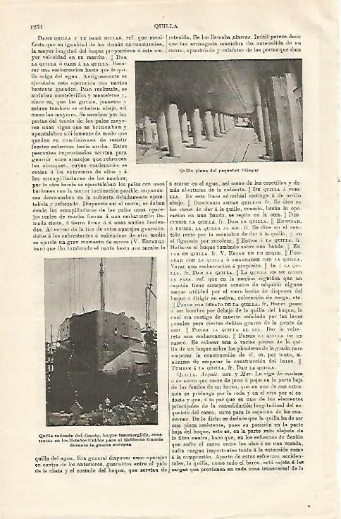 LAMINA ESPASA 20728: Quilla de barco