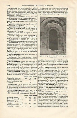 LAMINA ESPASA 20740: Iglesia de San Justo en Quintanaluengos Palencia