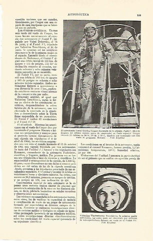 LAMINA ESPASA 20794: Los astronautas Leroy Gordon y Valentina Vladimirovna Terechkova