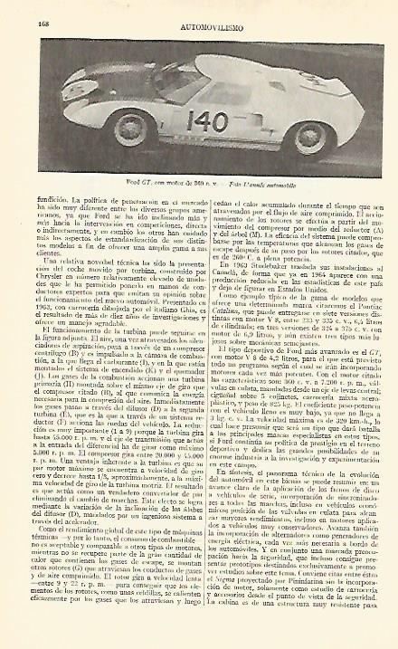 LAMINA ESPASA 20803: Ford GT con motor 360cv