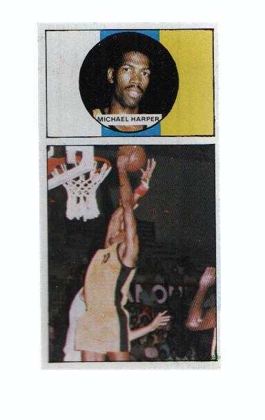 Cromo: Baloncesto 1986-1987: numero 88: Michael Harper del Canarias