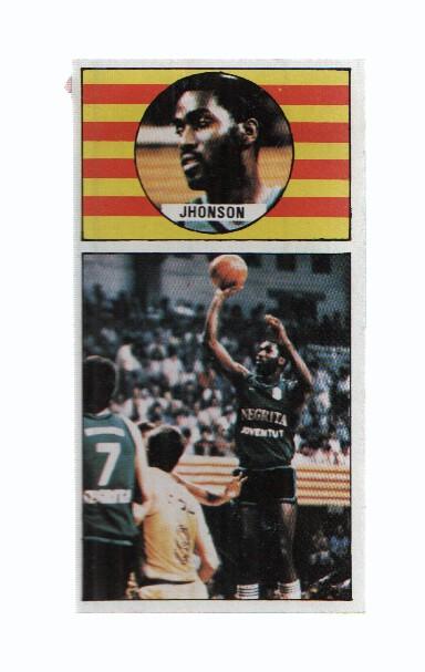 Cromo: Baloncesto 1986-1987: numero 95: Reginald Jhonson del Juventud de Badalona
