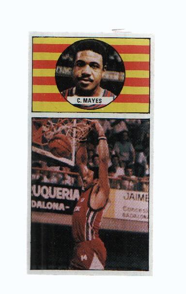 Cromo: Baloncesto 1986-1987: numero 104: Clyde Mayes del TDK Manresa