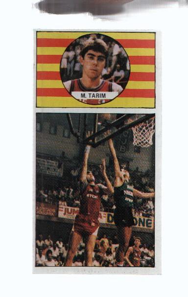 Cromo: Baloncesto 1986-1987: numero 106: Miguel Tarim del TDK Manresa