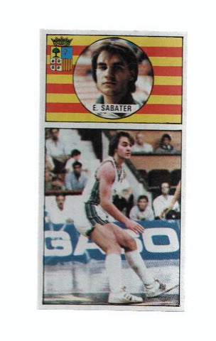 Cromo: Baloncesto 1986-1987: numero 110: Eduardo Sabater del Magia Huesca