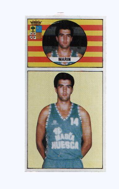 Cromo: Baloncesto 1986-1987: numero 117: Juan A.Marin del Magia Huesca