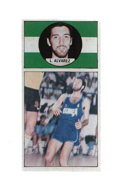 Cromo: Baloncesto 1986-1987: numero 128: Luis Alvarez del Oximesa