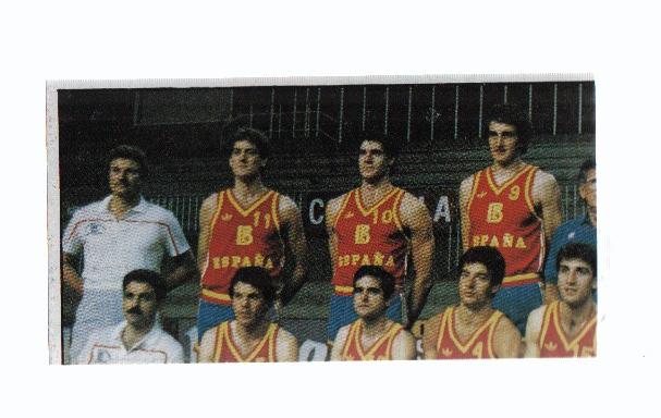 Cromo: Baloncesto 1986-1987: numero 136: Seleccion Nacional