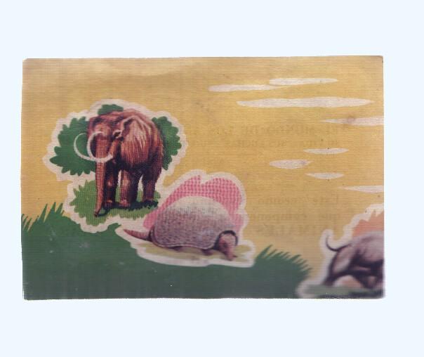Cromos: de la Selva Misteriosa a los abismos del mar: numero 001: cromo de la lamina Animales de diversas eras